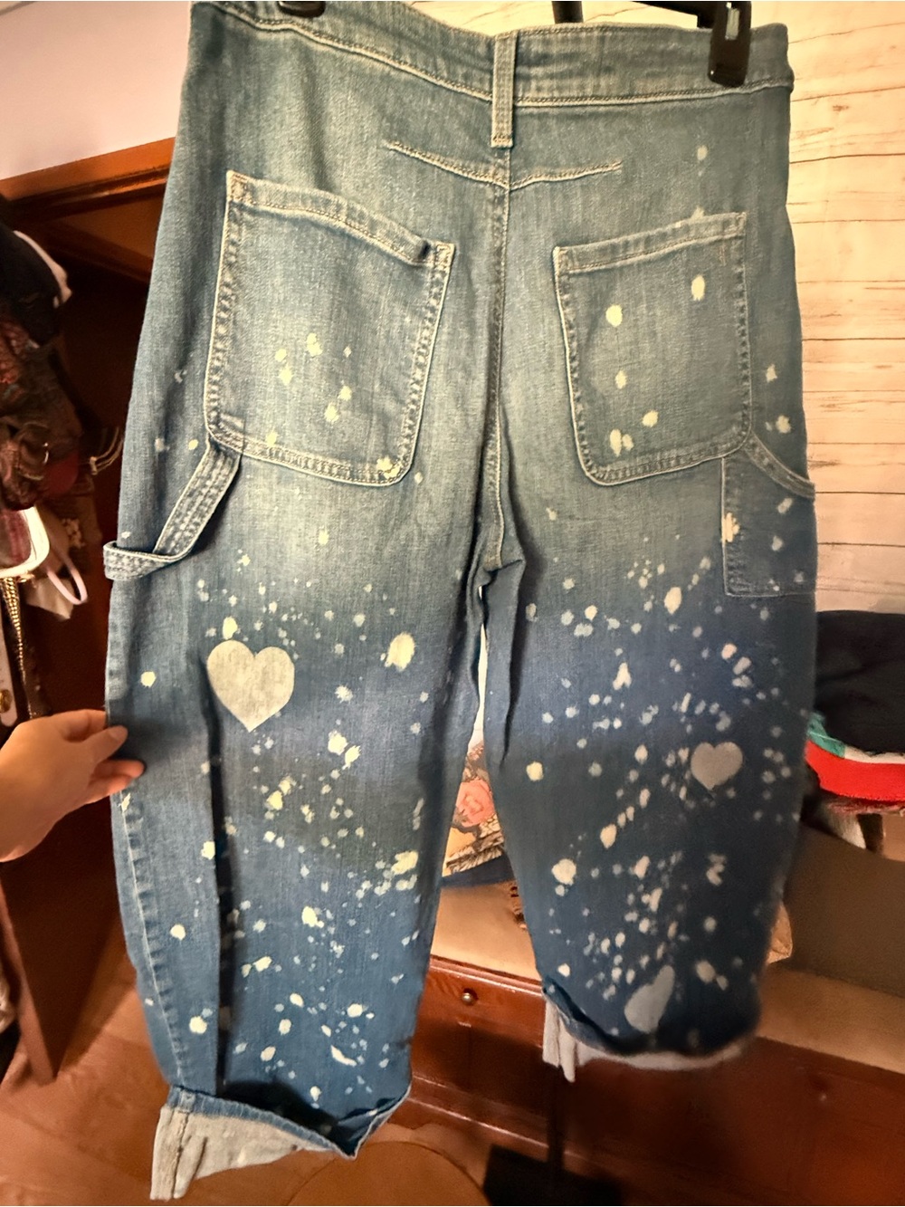 NWOT SOLD OUT Pilcro Anthropologie Kayden Carpenter Barrel Jeans - Picture 8 of 8